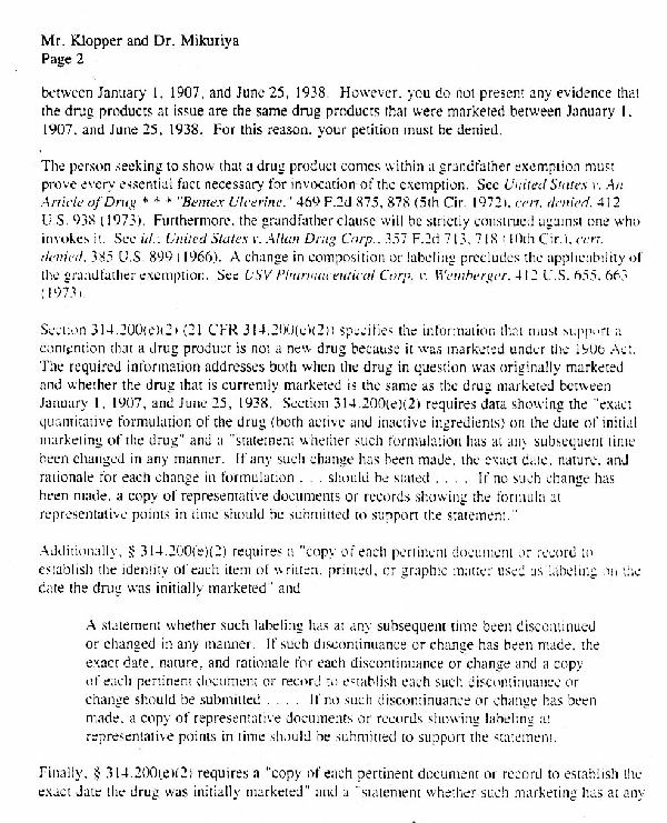 reply to rejection letter