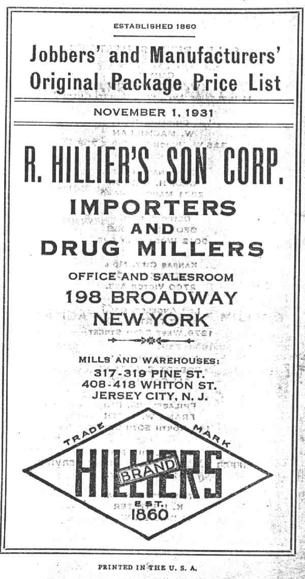 R. Hillier's Son Co. 