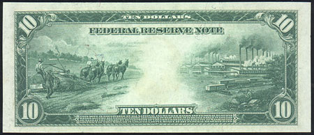 1914 ten dollar Bill